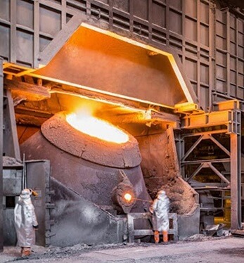 AOD furnace steel making