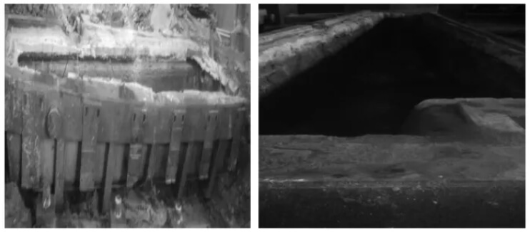Tundish erosion diagram before flow stabilizer modification2